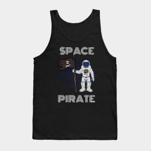 Space Pirate Astronaut T-Shirt and Apparel for Alien Lovers Tank Top